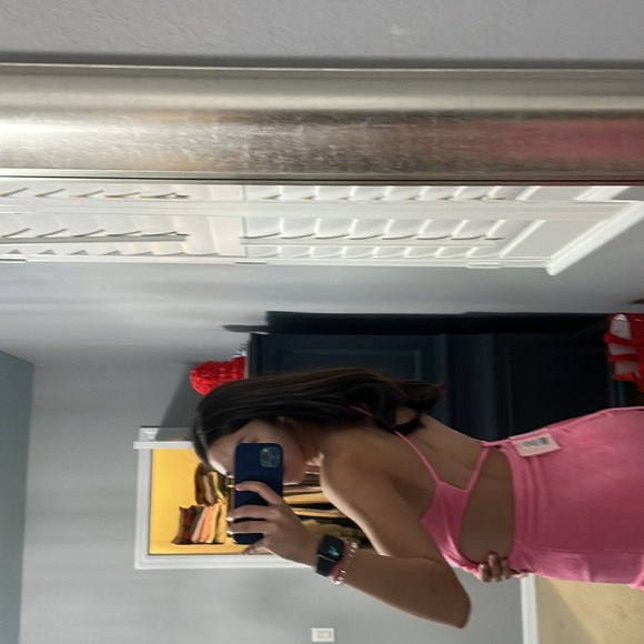 BRAND NEW WITH TAGS hot pink Shiwpo. Mini dress - Picture 2 of 3